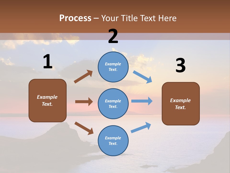 A Beautiful Sunset Over A Body Of Water PowerPoint Template