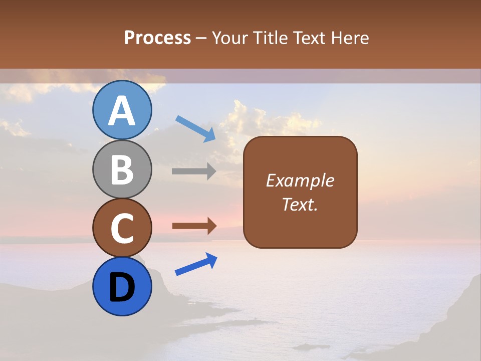 A Beautiful Sunset Over A Body Of Water PowerPoint Template