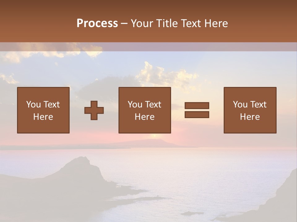 A Beautiful Sunset Over A Body Of Water PowerPoint Template