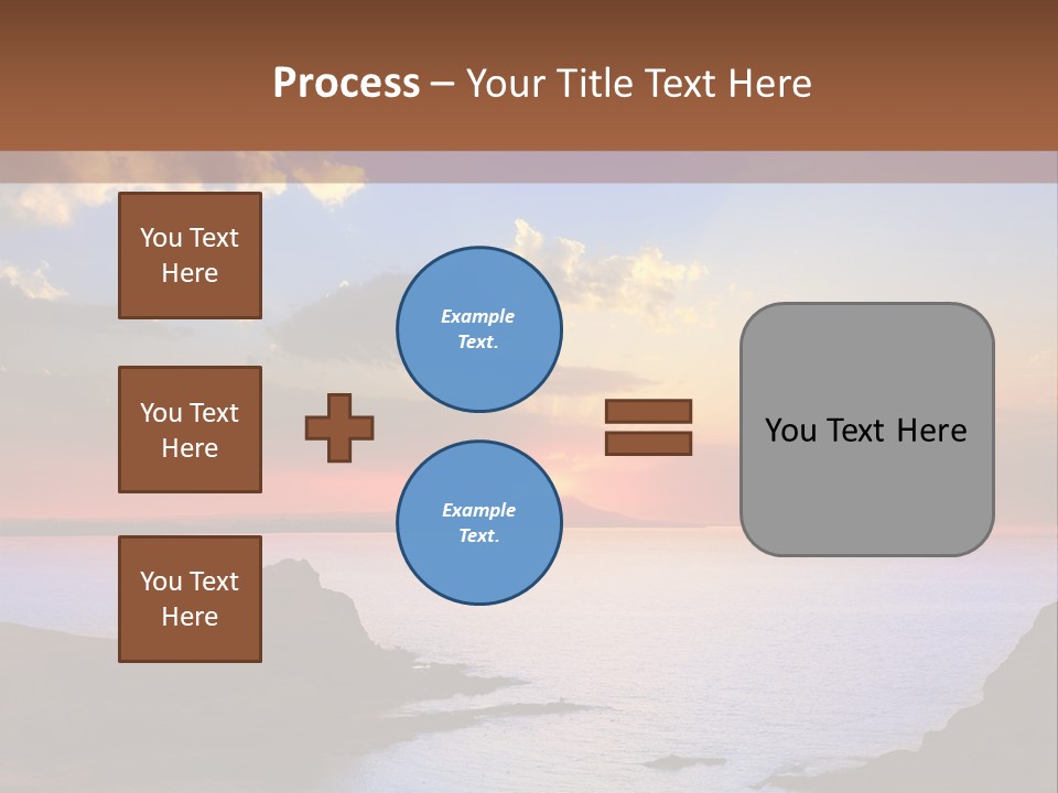 A Beautiful Sunset Over A Body Of Water PowerPoint Template
