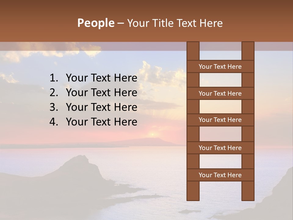 A Beautiful Sunset Over A Body Of Water PowerPoint Template