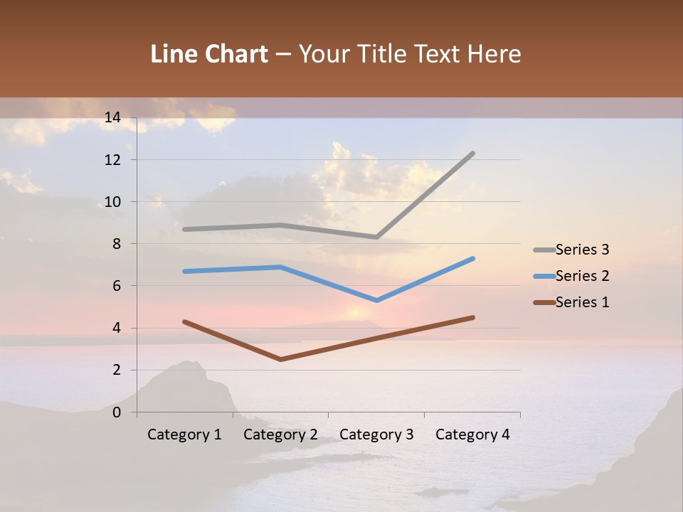 A Beautiful Sunset Over A Body Of Water PowerPoint Template