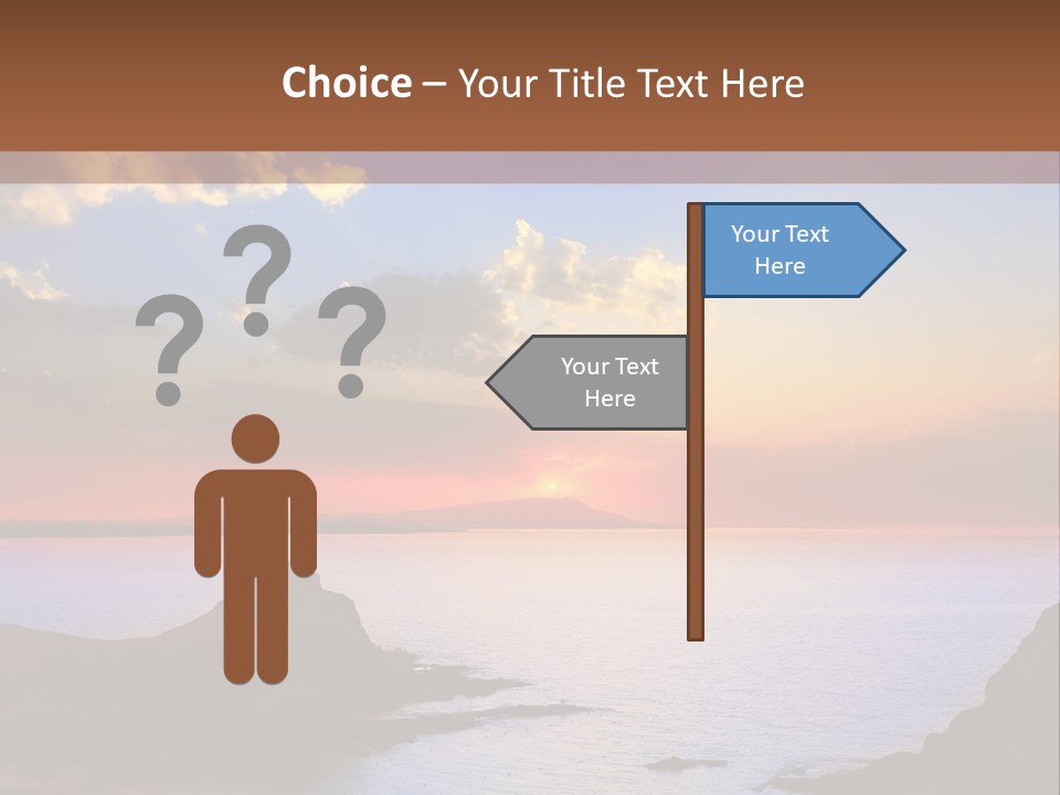 A Beautiful Sunset Over A Body Of Water PowerPoint Template