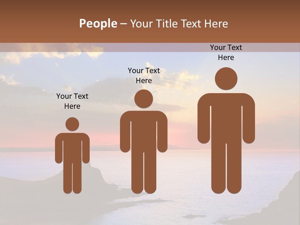 A Beautiful Sunset Over A Body Of Water PowerPoint Template