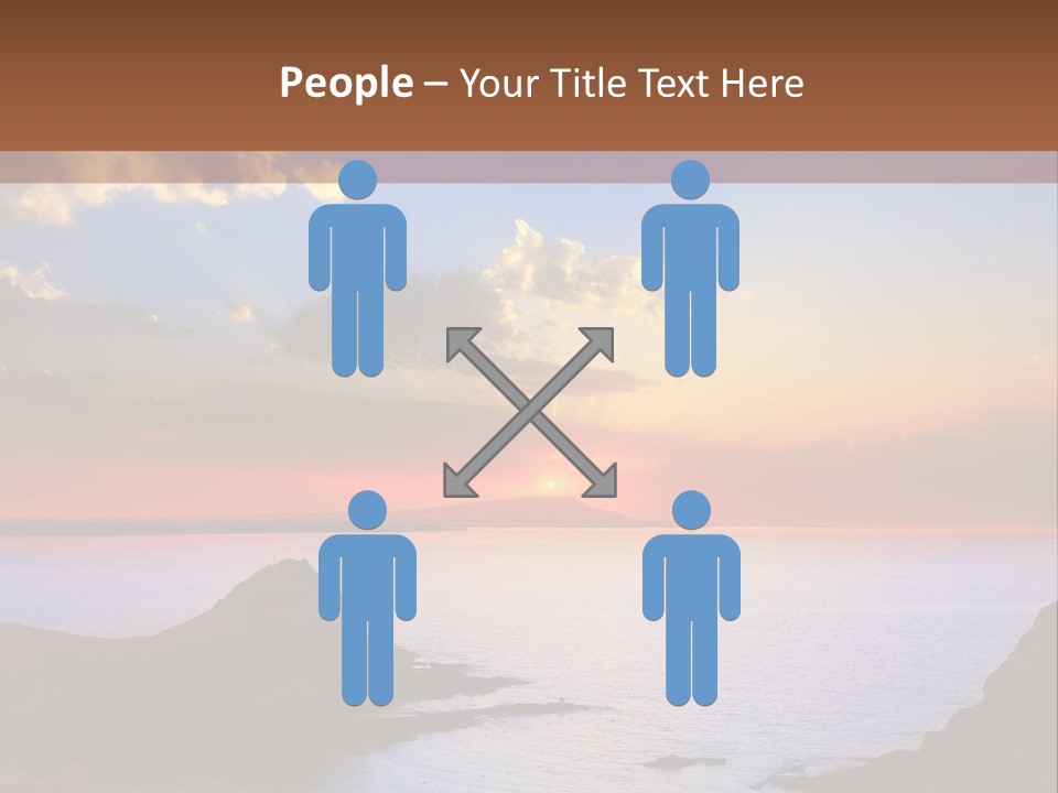 A Beautiful Sunset Over A Body Of Water PowerPoint Template