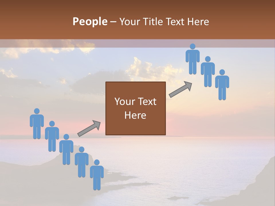 A Beautiful Sunset Over A Body Of Water PowerPoint Template