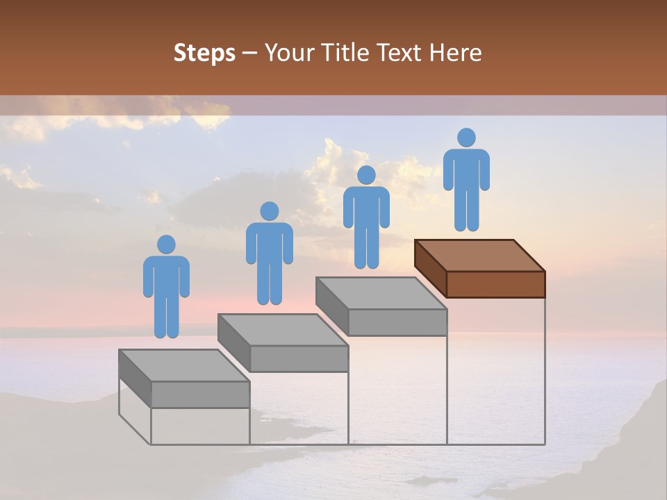 A Beautiful Sunset Over A Body Of Water PowerPoint Template