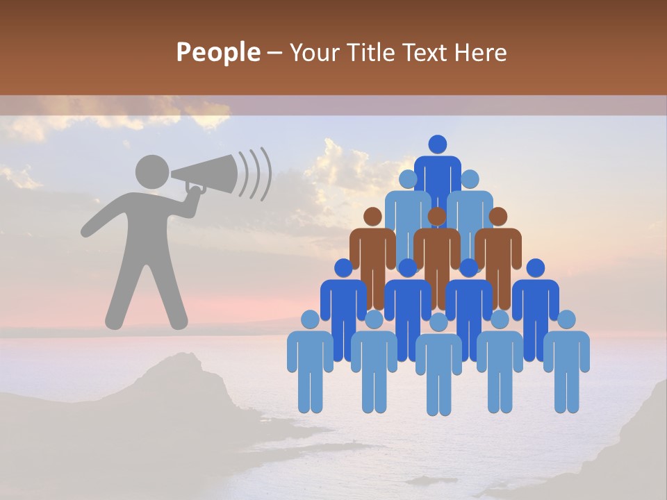 A Beautiful Sunset Over A Body Of Water PowerPoint Template