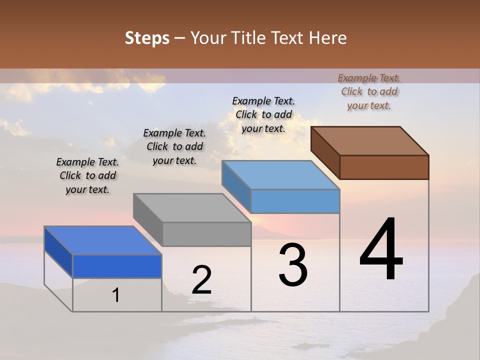 A Beautiful Sunset Over A Body Of Water PowerPoint Template