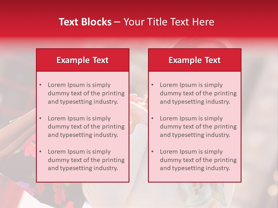 A Woman Carrying Shopping Bags And A Red Telephone Booth PowerPoint Template