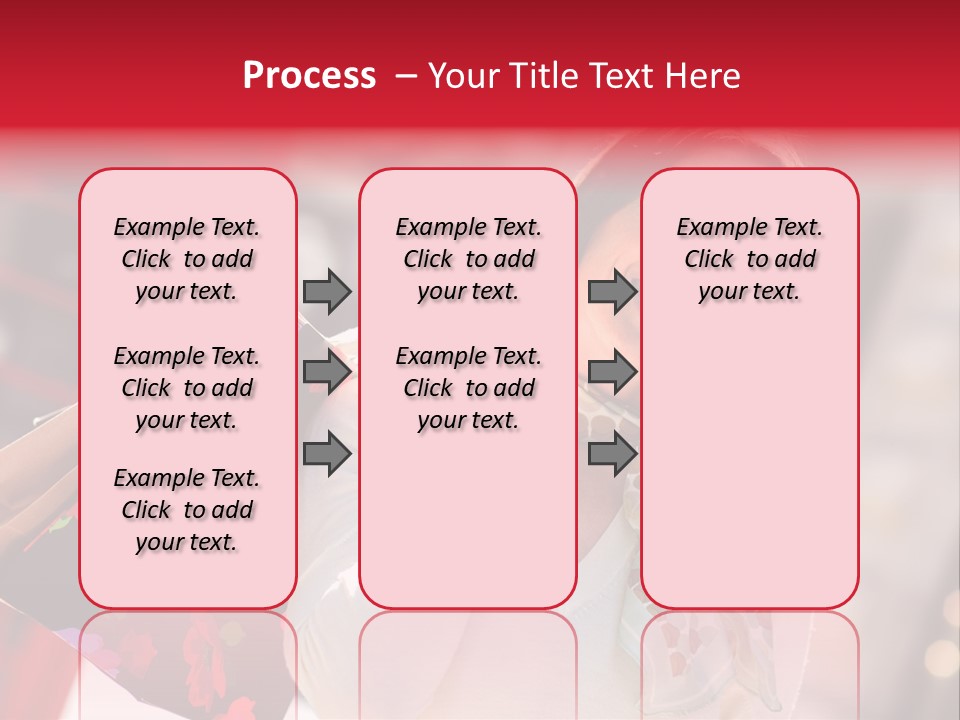 A Woman Carrying Shopping Bags And A Red Telephone Booth PowerPoint Template