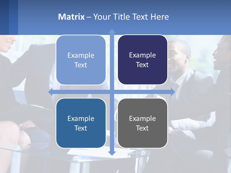 A Group Of Business People Shaking Hands PowerPoint Template