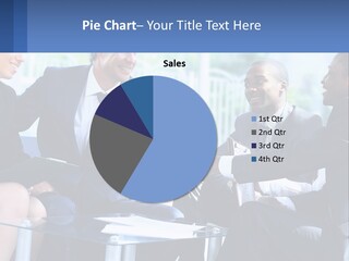 A Group Of Business People Shaking Hands PowerPoint Template