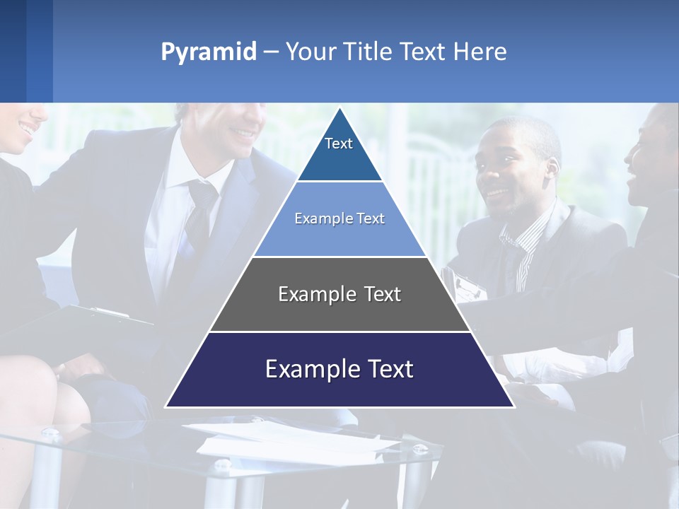 A Group Of Business People Shaking Hands PowerPoint Template