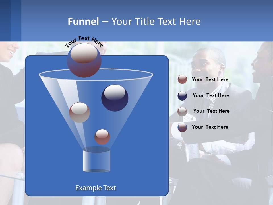 A Group Of Business People Shaking Hands PowerPoint Template