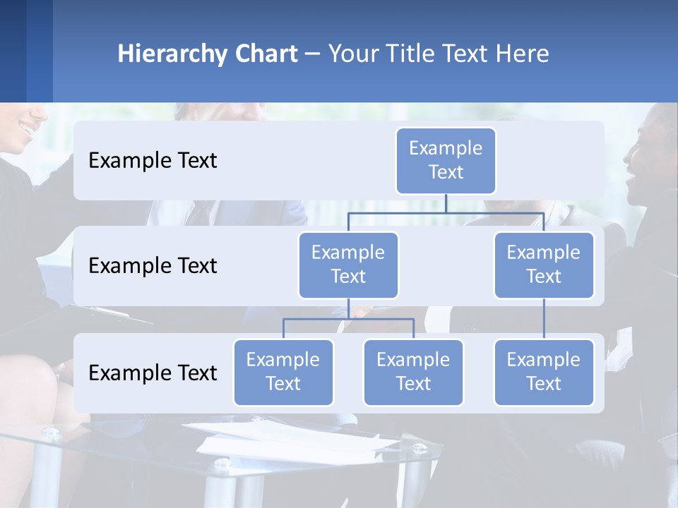 A Group Of Business People Shaking Hands PowerPoint Template