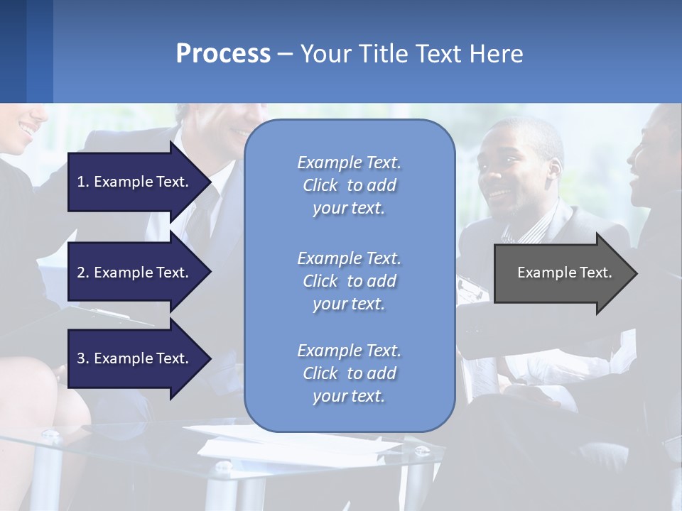 A Group Of Business People Shaking Hands PowerPoint Template