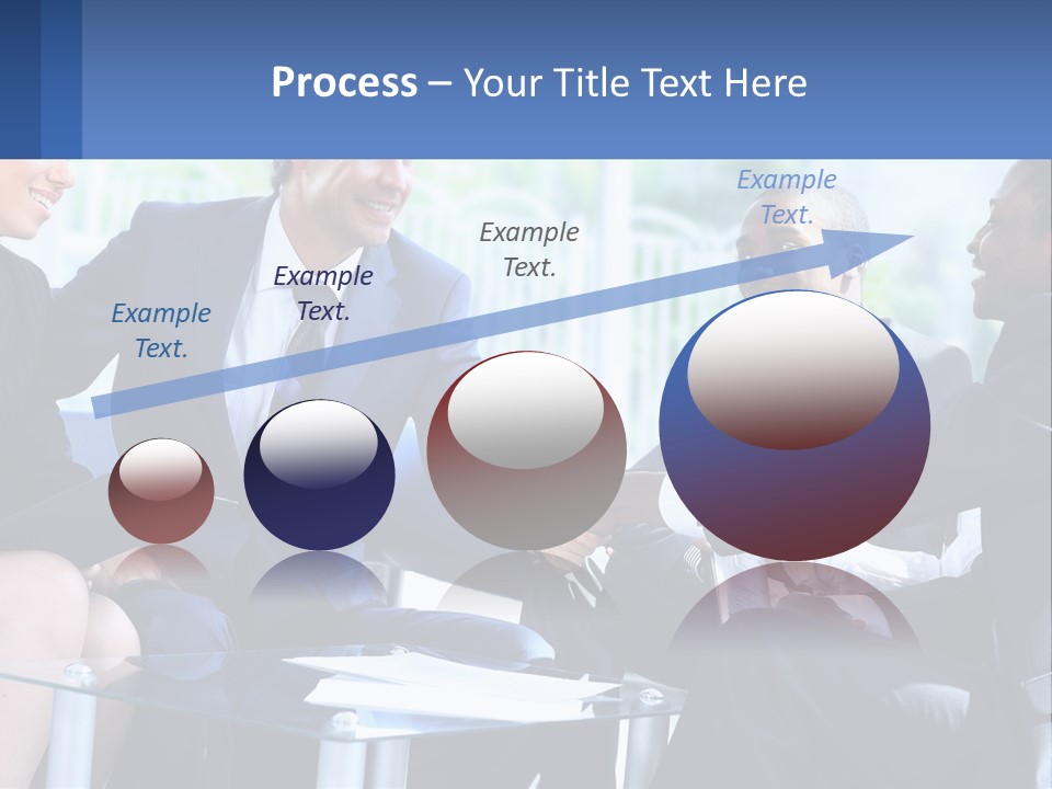 A Group Of Business People Shaking Hands PowerPoint Template