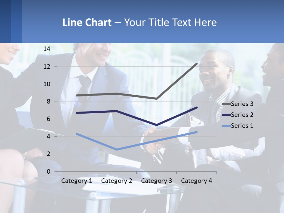 A Group Of Business People Shaking Hands PowerPoint Template