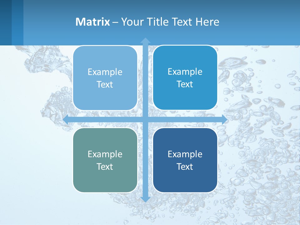 A Blue Water Powerpoint Presentation With Bubbles PowerPoint Template