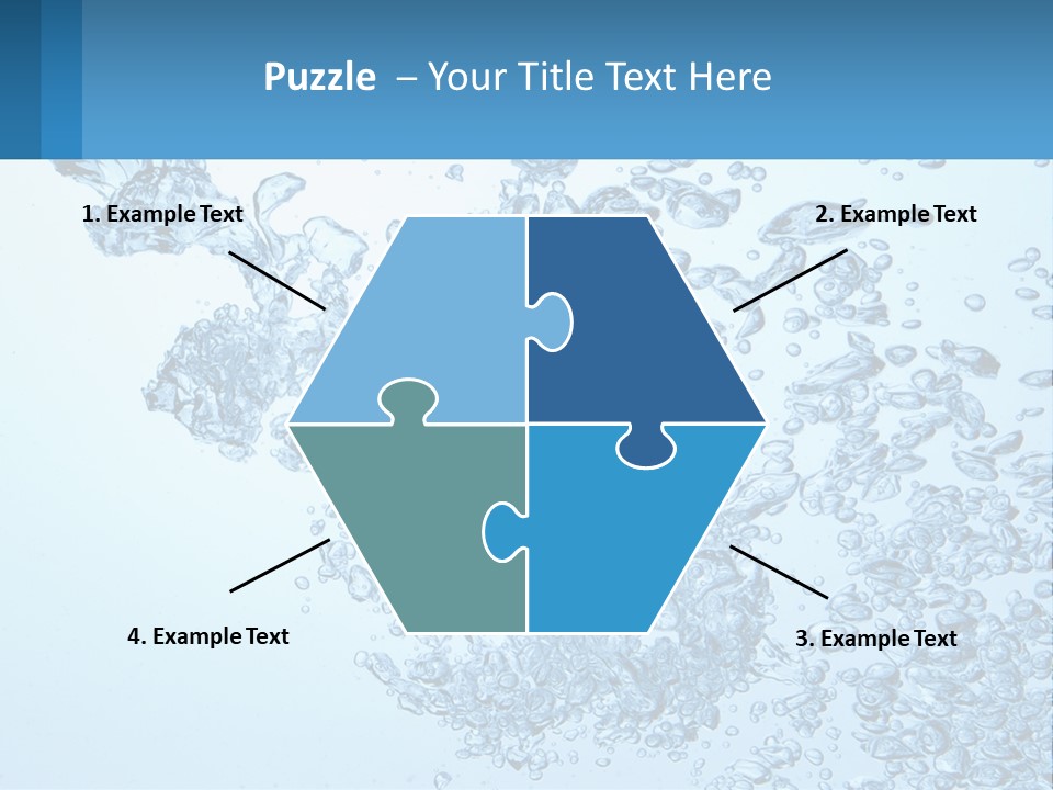 A Blue Water Powerpoint Presentation With Bubbles PowerPoint Template