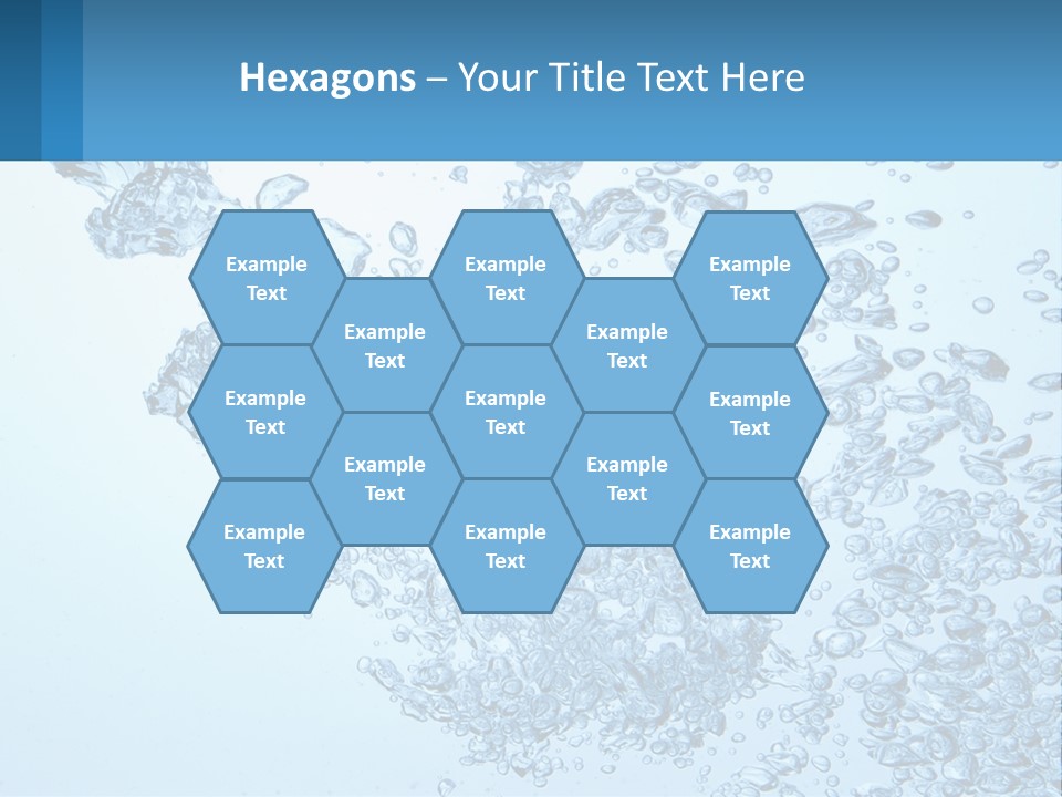 A Blue Water Powerpoint Presentation With Bubbles PowerPoint Template