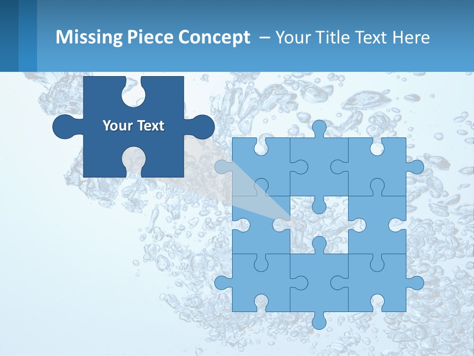 A Blue Water Powerpoint Presentation With Bubbles PowerPoint Template