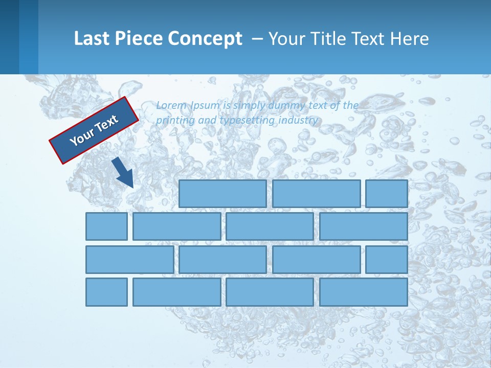 A Blue Water Powerpoint Presentation With Bubbles PowerPoint Template