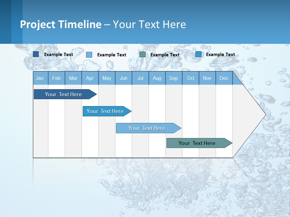 A Blue Water Powerpoint Presentation With Bubbles PowerPoint Template