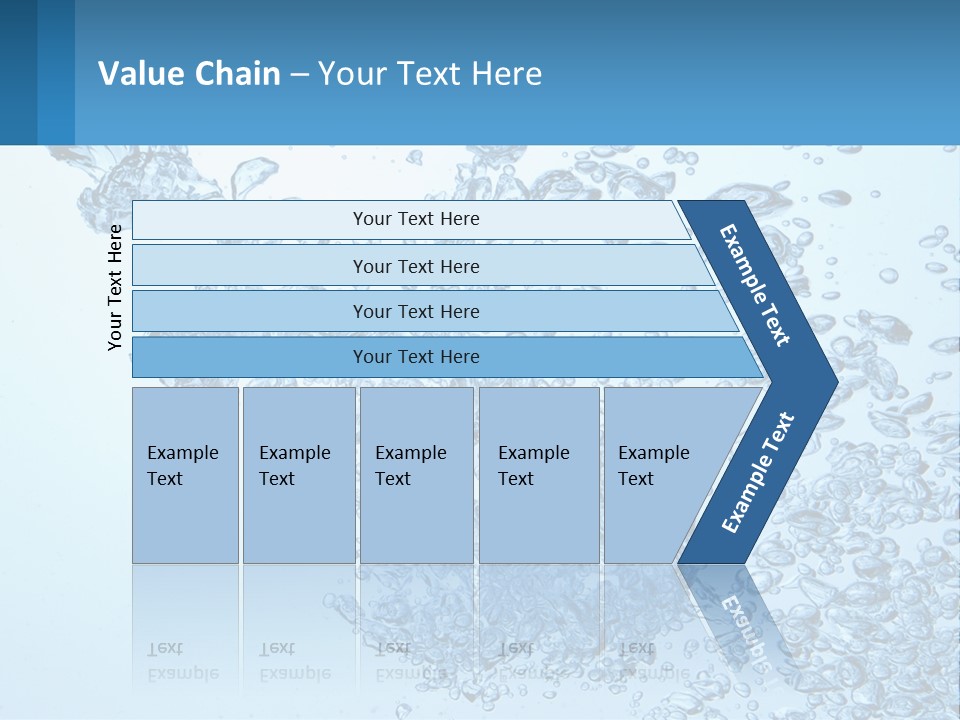 A Blue Water Powerpoint Presentation With Bubbles PowerPoint Template