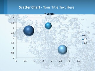 A Blue Water Powerpoint Presentation With Bubbles PowerPoint Template