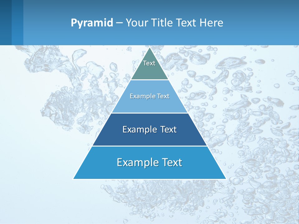A Blue Water Powerpoint Presentation With Bubbles PowerPoint Template