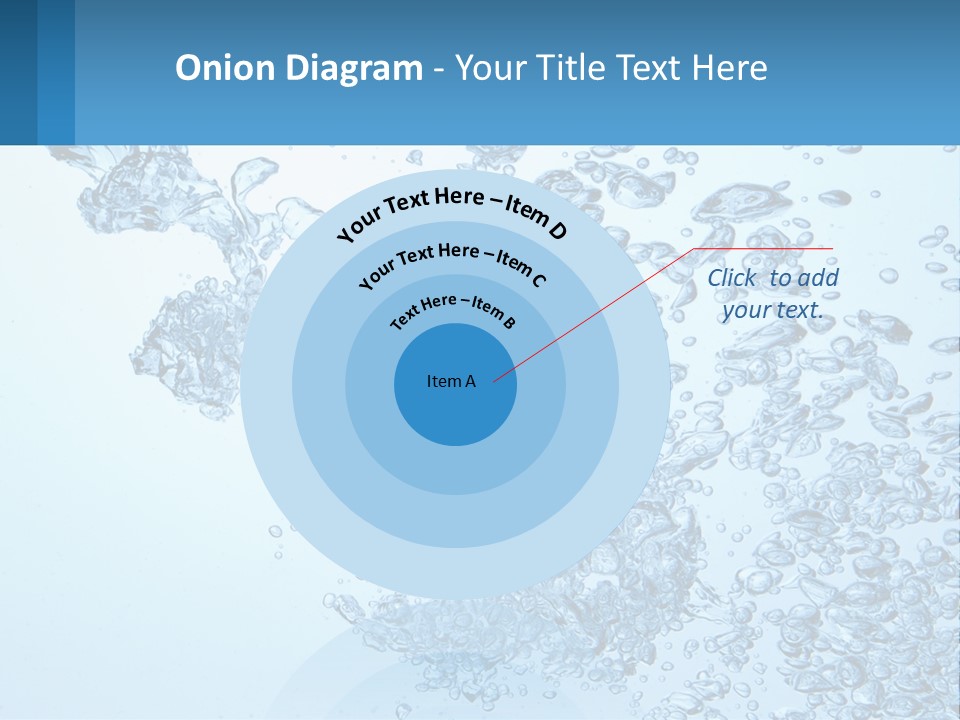 A Blue Water Powerpoint Presentation With Bubbles PowerPoint Template