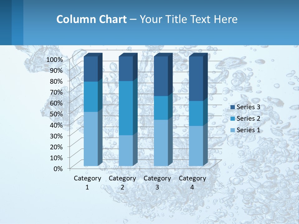 A Blue Water Powerpoint Presentation With Bubbles PowerPoint Template