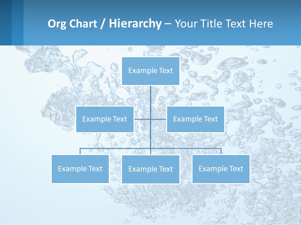 A Blue Water Powerpoint Presentation With Bubbles PowerPoint Template