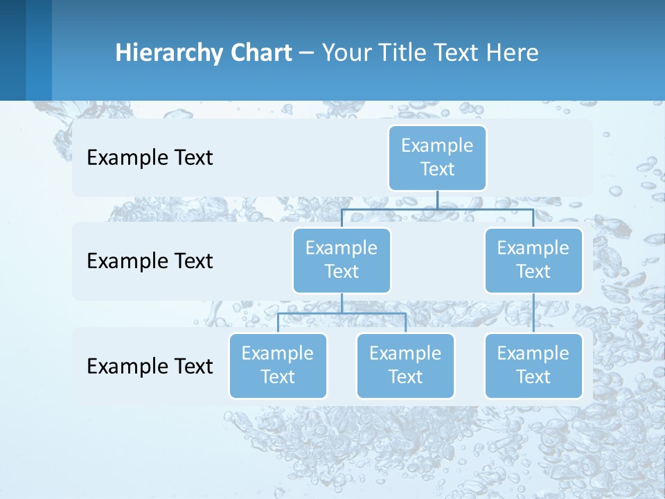 A Blue Water Powerpoint Presentation With Bubbles PowerPoint Template