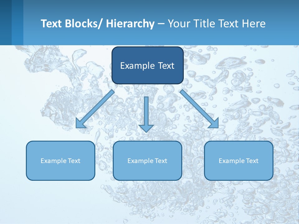 A Blue Water Powerpoint Presentation With Bubbles PowerPoint Template