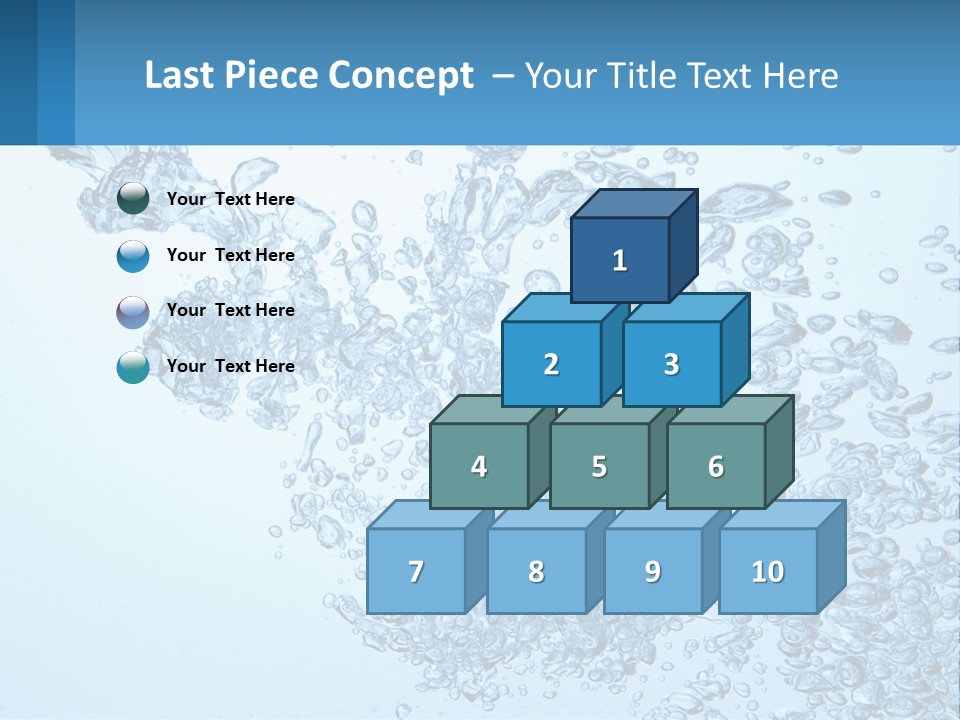 A Blue Water Powerpoint Presentation With Bubbles PowerPoint Template