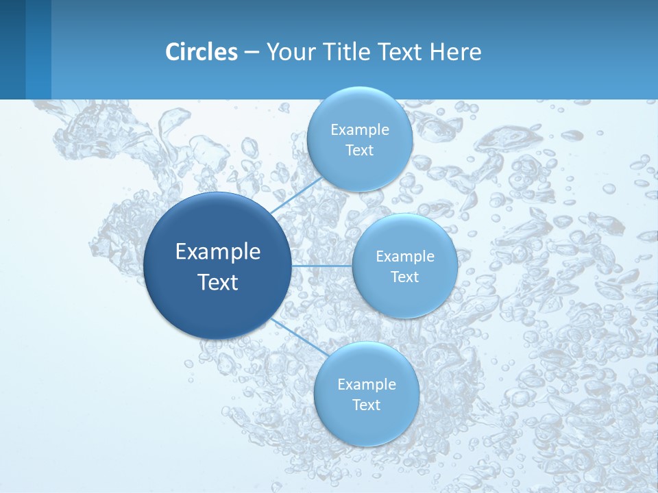 A Blue Water Powerpoint Presentation With Bubbles PowerPoint Template