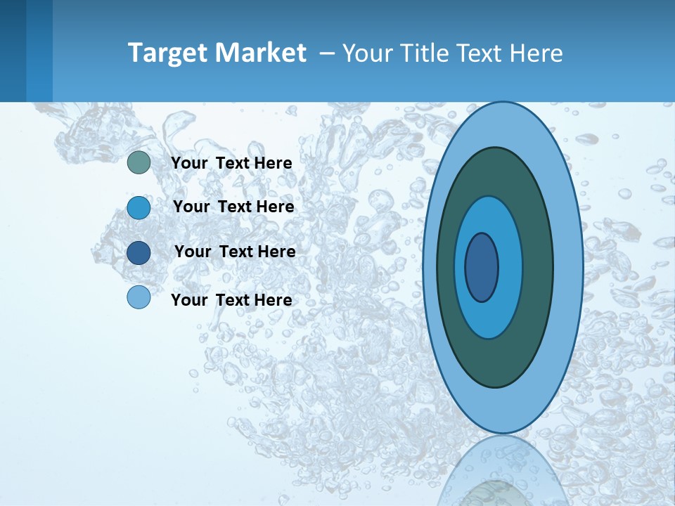 A Blue Water Powerpoint Presentation With Bubbles PowerPoint Template