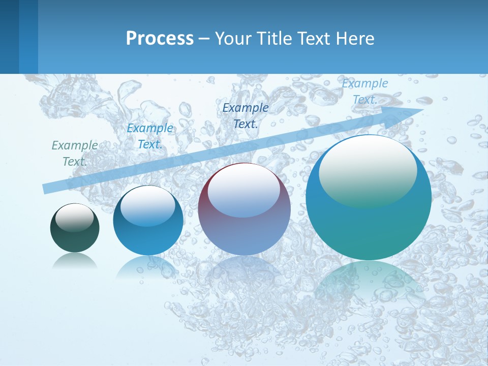A Blue Water Powerpoint Presentation With Bubbles PowerPoint Template