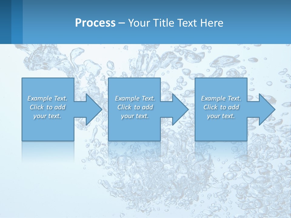 A Blue Water Powerpoint Presentation With Bubbles PowerPoint Template