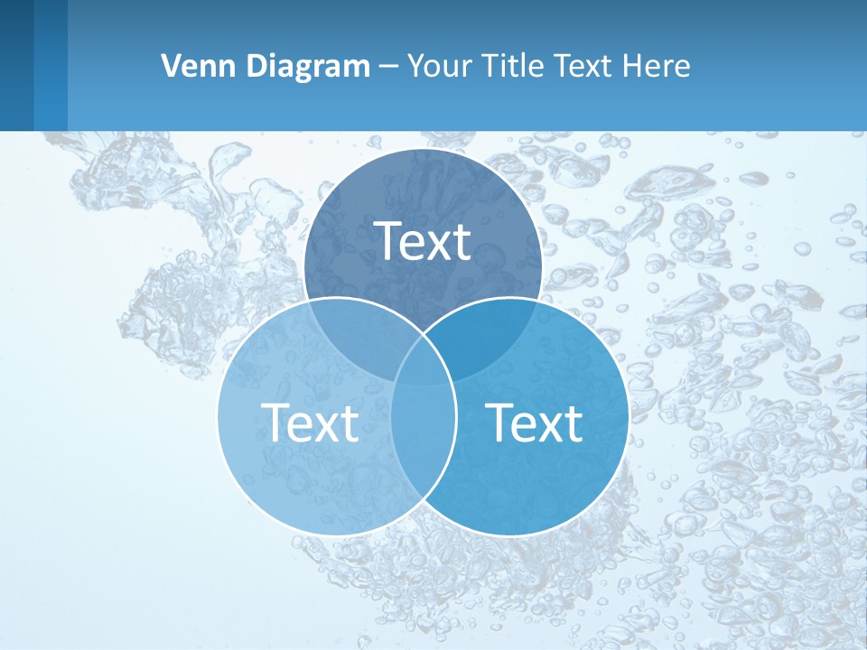 A Blue Water Powerpoint Presentation With Bubbles PowerPoint Template