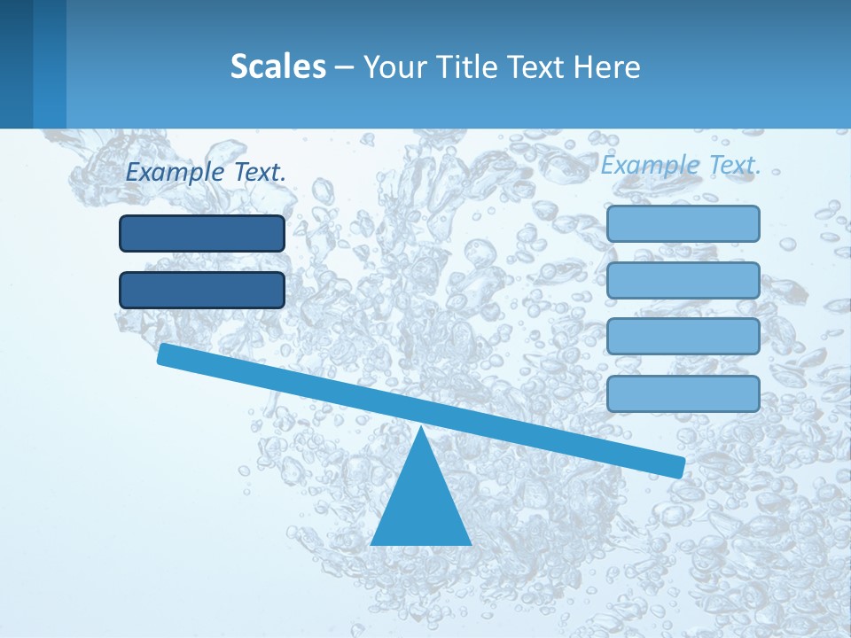 A Blue Water Powerpoint Presentation With Bubbles PowerPoint Template
