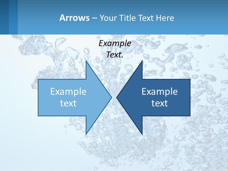 A Blue Water Powerpoint Presentation With Bubbles PowerPoint Template