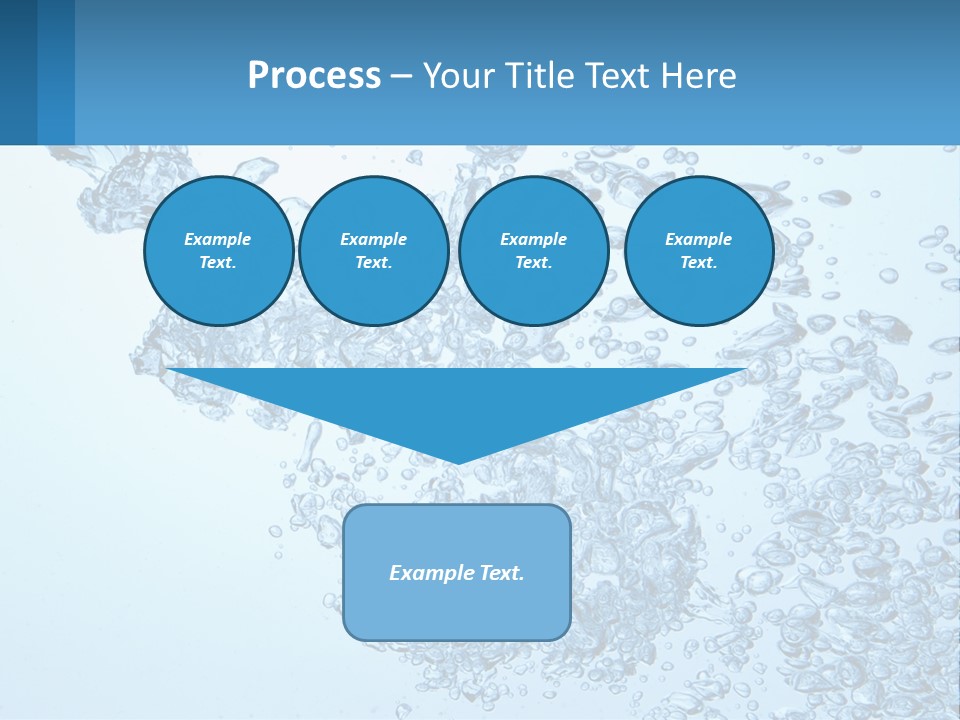A Blue Water Powerpoint Presentation With Bubbles PowerPoint Template