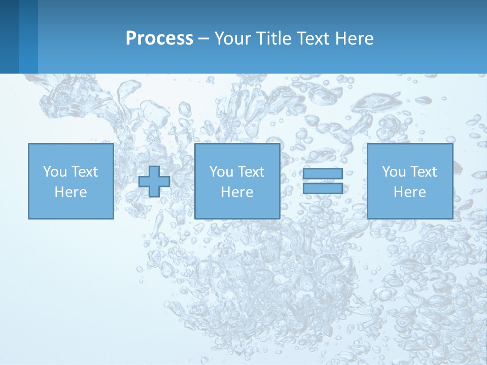 A Blue Water Powerpoint Presentation With Bubbles PowerPoint Template