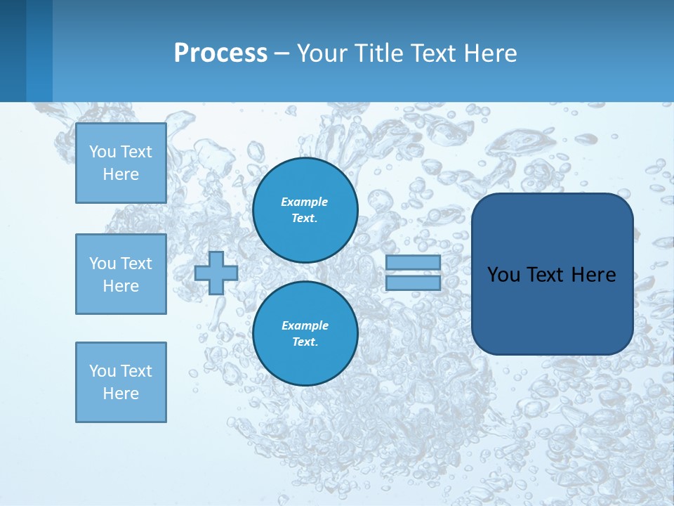 A Blue Water Powerpoint Presentation With Bubbles PowerPoint Template