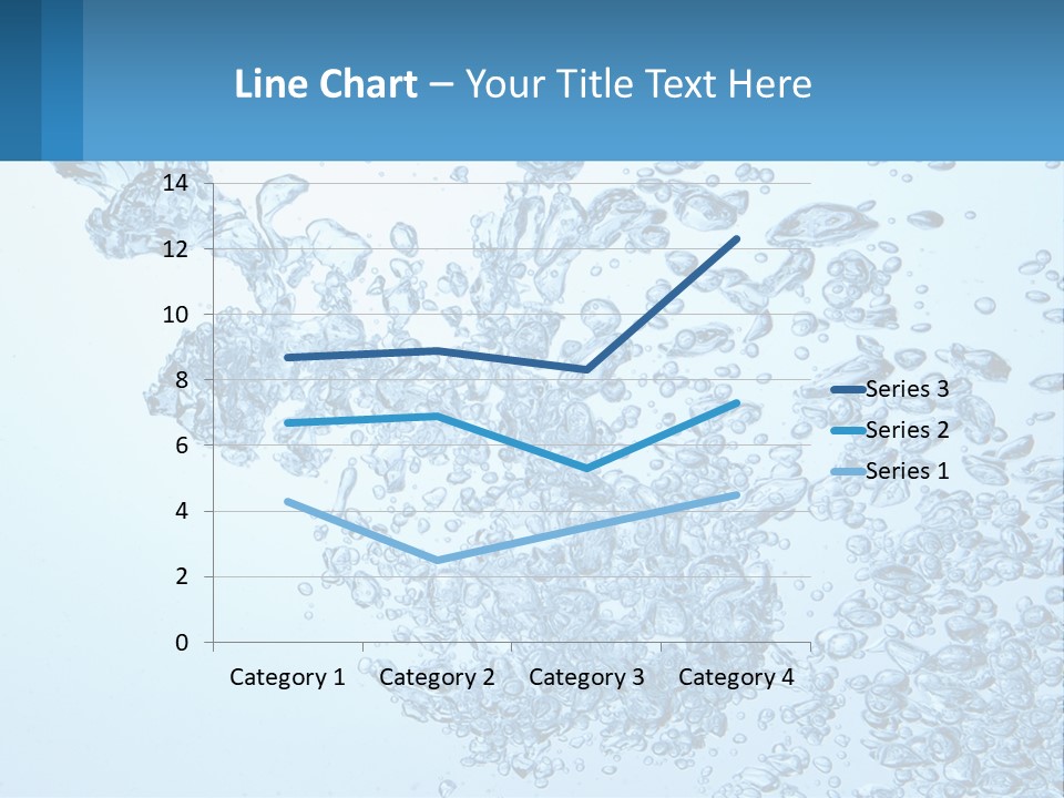 A Blue Water Powerpoint Presentation With Bubbles PowerPoint Template