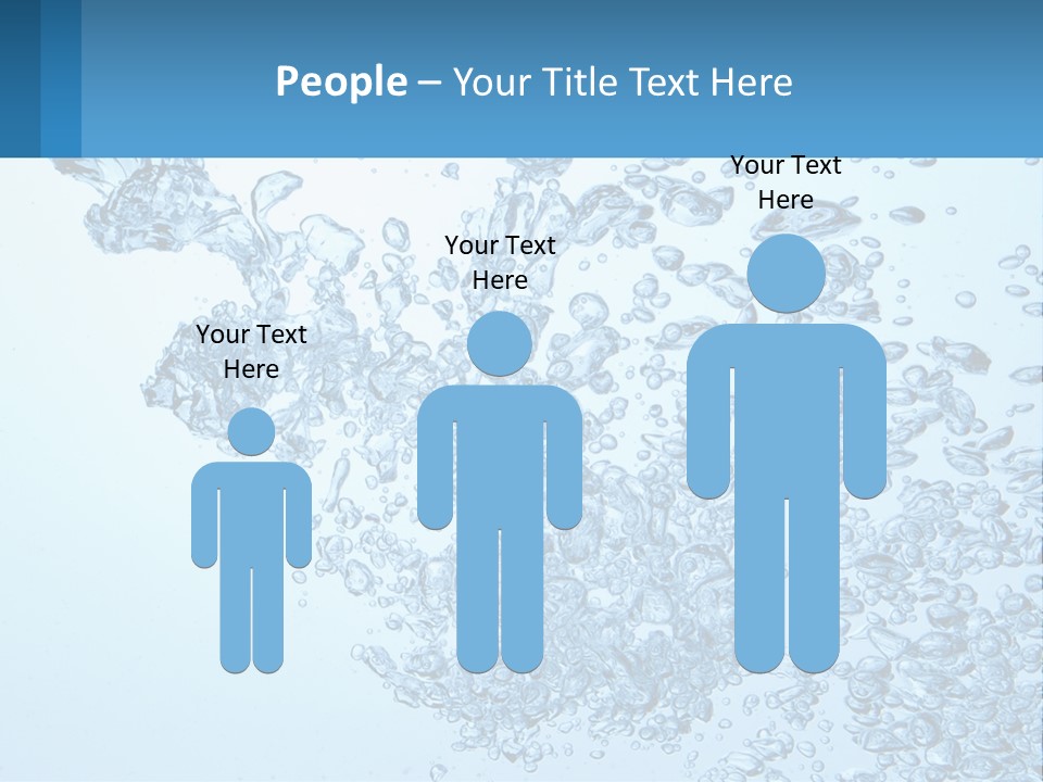 A Blue Water Powerpoint Presentation With Bubbles PowerPoint Template